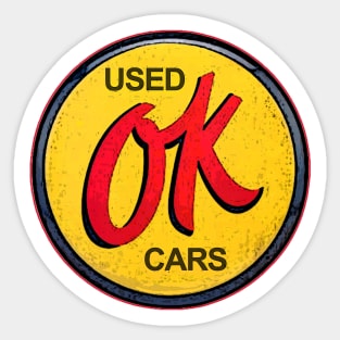 OK Used Car Vinatge Sign Sticker